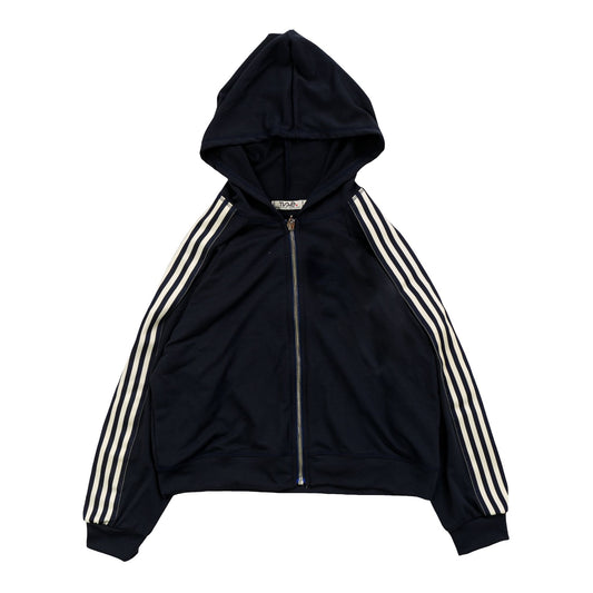 Hooded Jacket with Sports Stripe