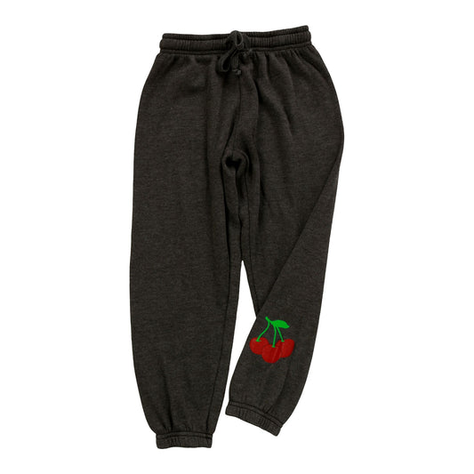 Heather Athletic Pants (Triple Cherries Print)