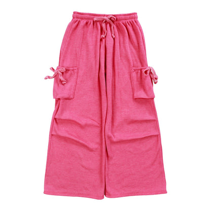 Heather Pleated Cargo Pants