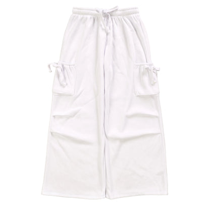 Heather Pleated Cargo Pants