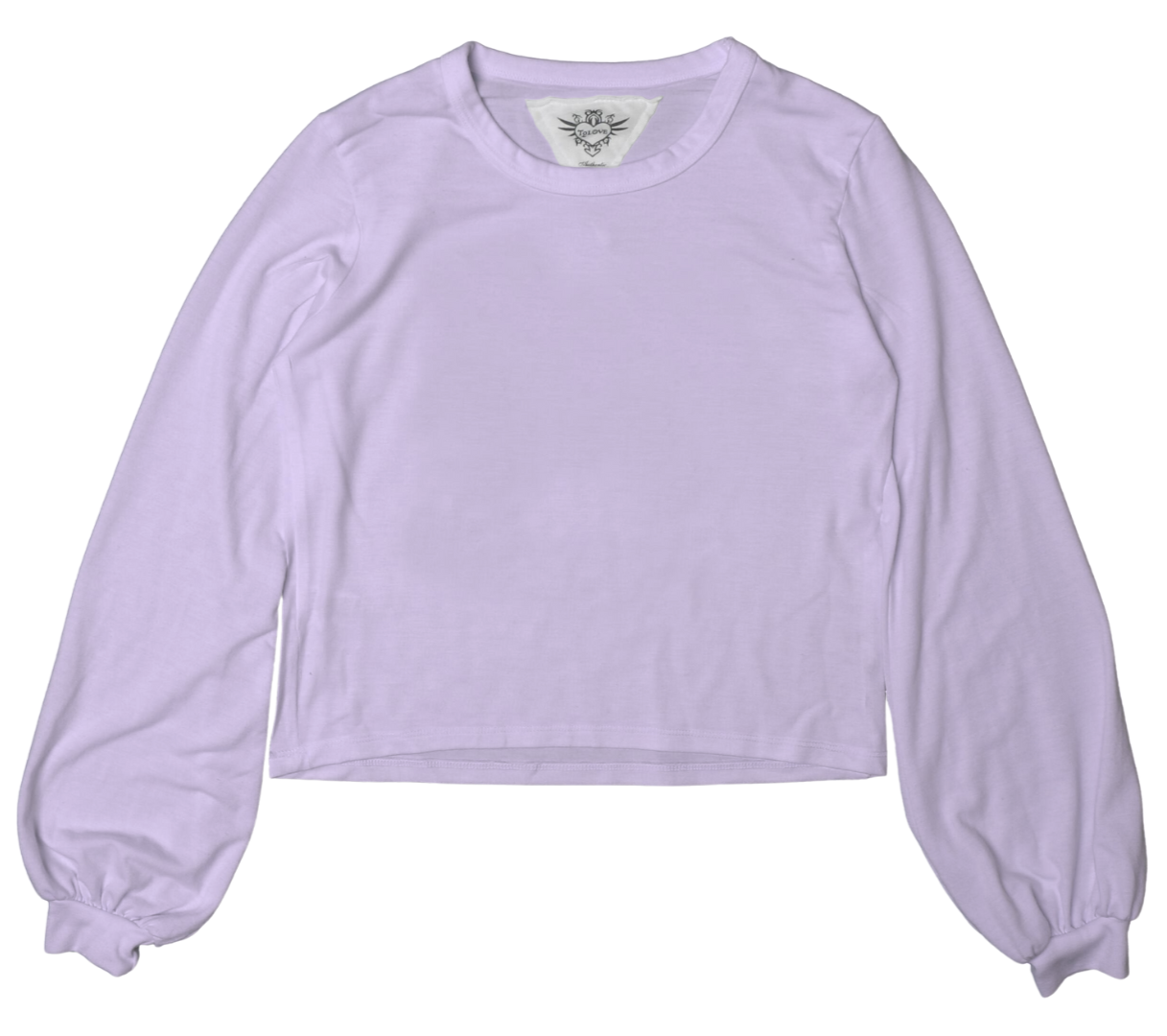 Puffy Long-Sleeve Crewneck Shirt