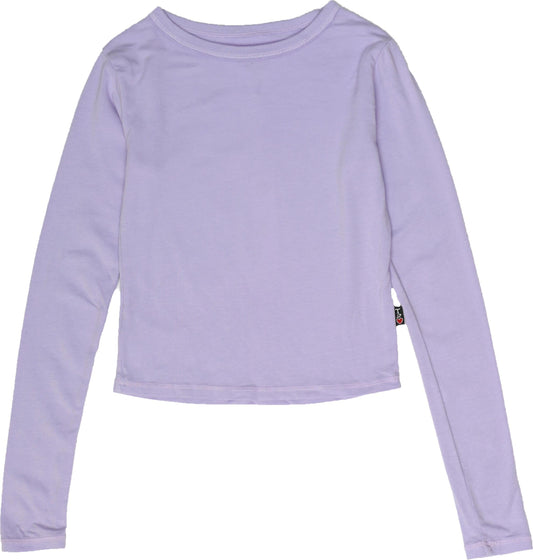 Ballet-Neck Long-Sleeved Shirt