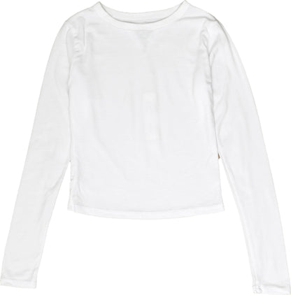 Ballet-Neck Long-Sleeved Shirt