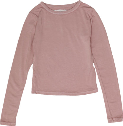 Ballet-Neck Long-Sleeved Shirt