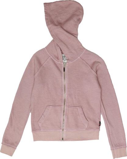 Raw-Edged Hooded Jacket