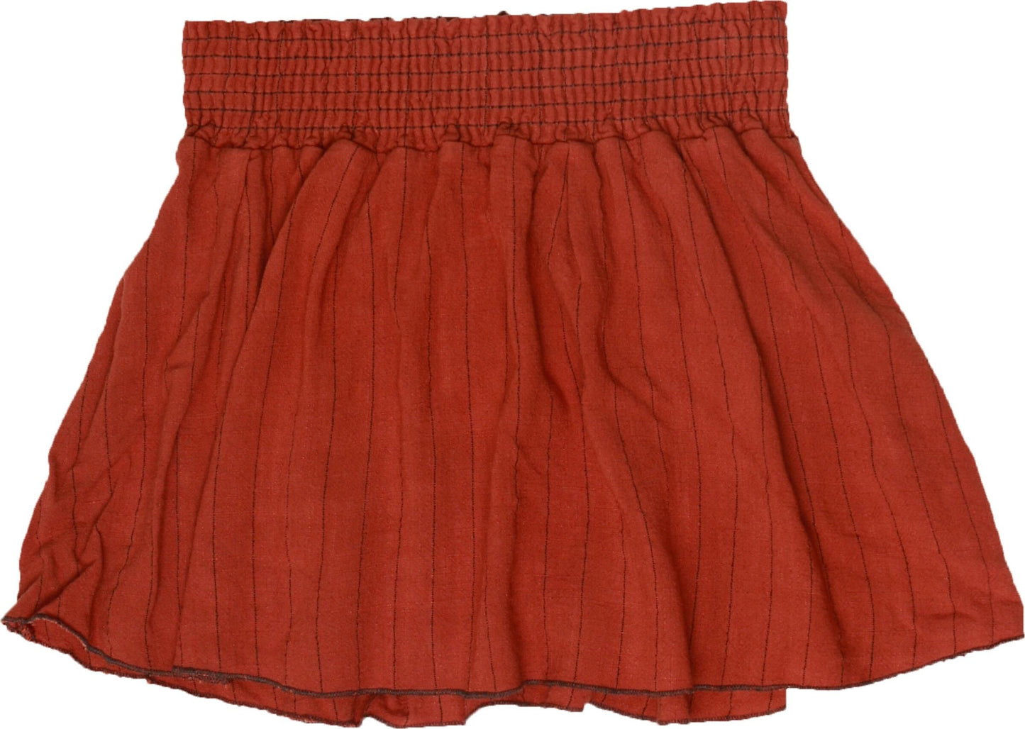 Smocked Pleated Skirt