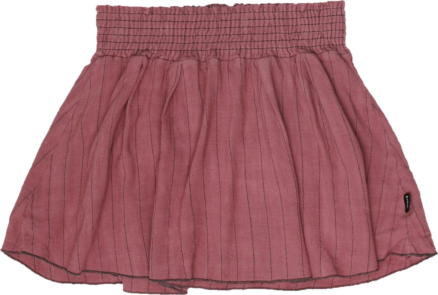 Smocked Pleated Skirt