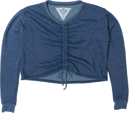 Heather Gather-Front Long-Sleeved Shirt