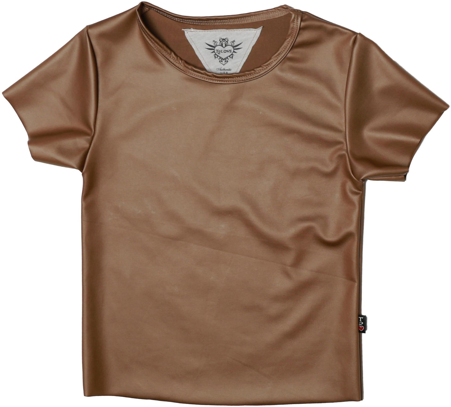 Short-Sleeve Tee (Pleather)