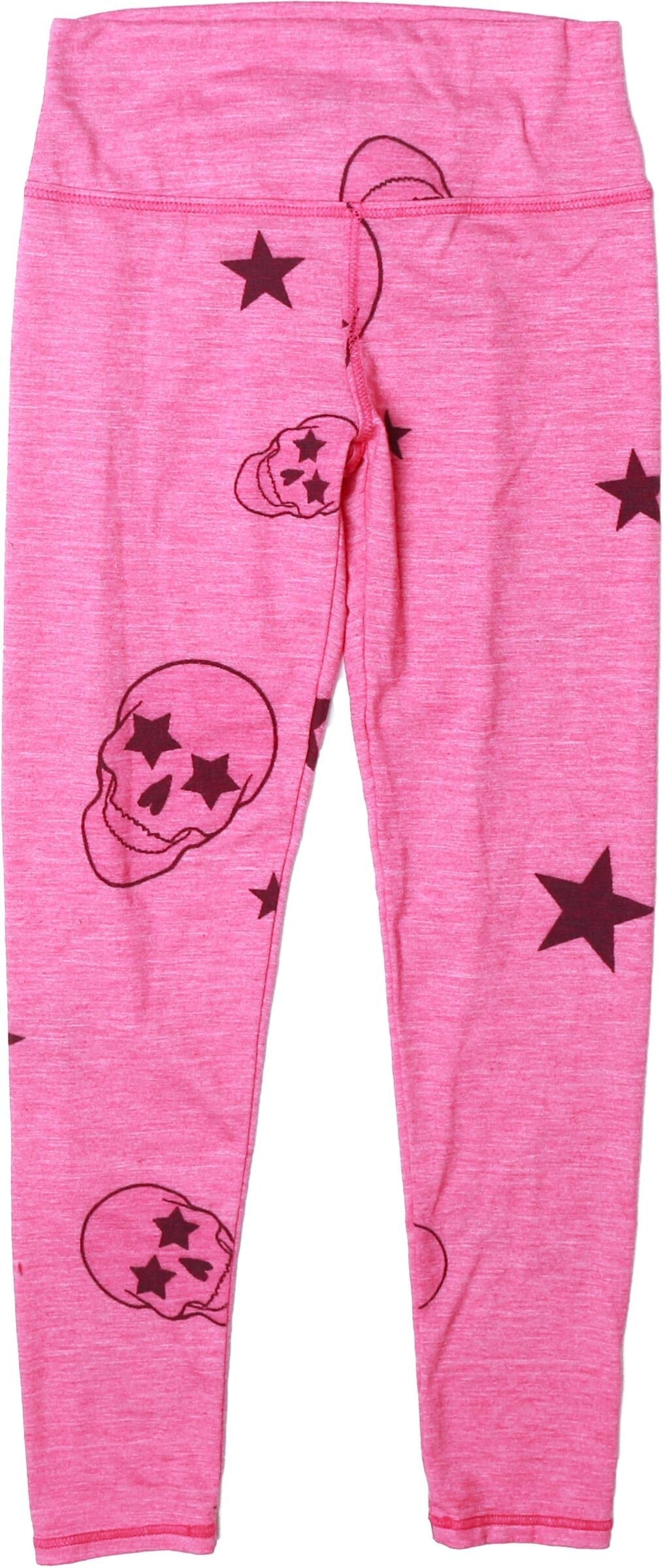 Athletic Leggings (Pink Skulls Pattern)