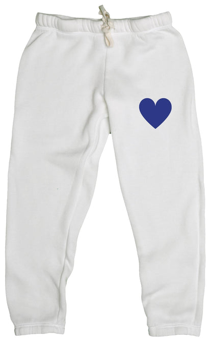 Athletic Pants (Mini Blue Heart Print)