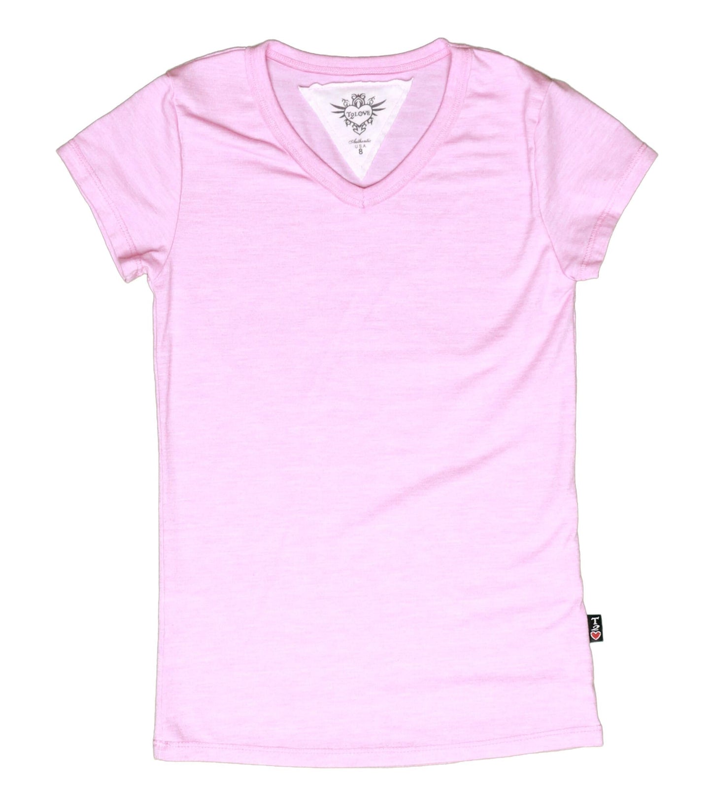 Heather Classic Cap Sleeve V-Neck Tee