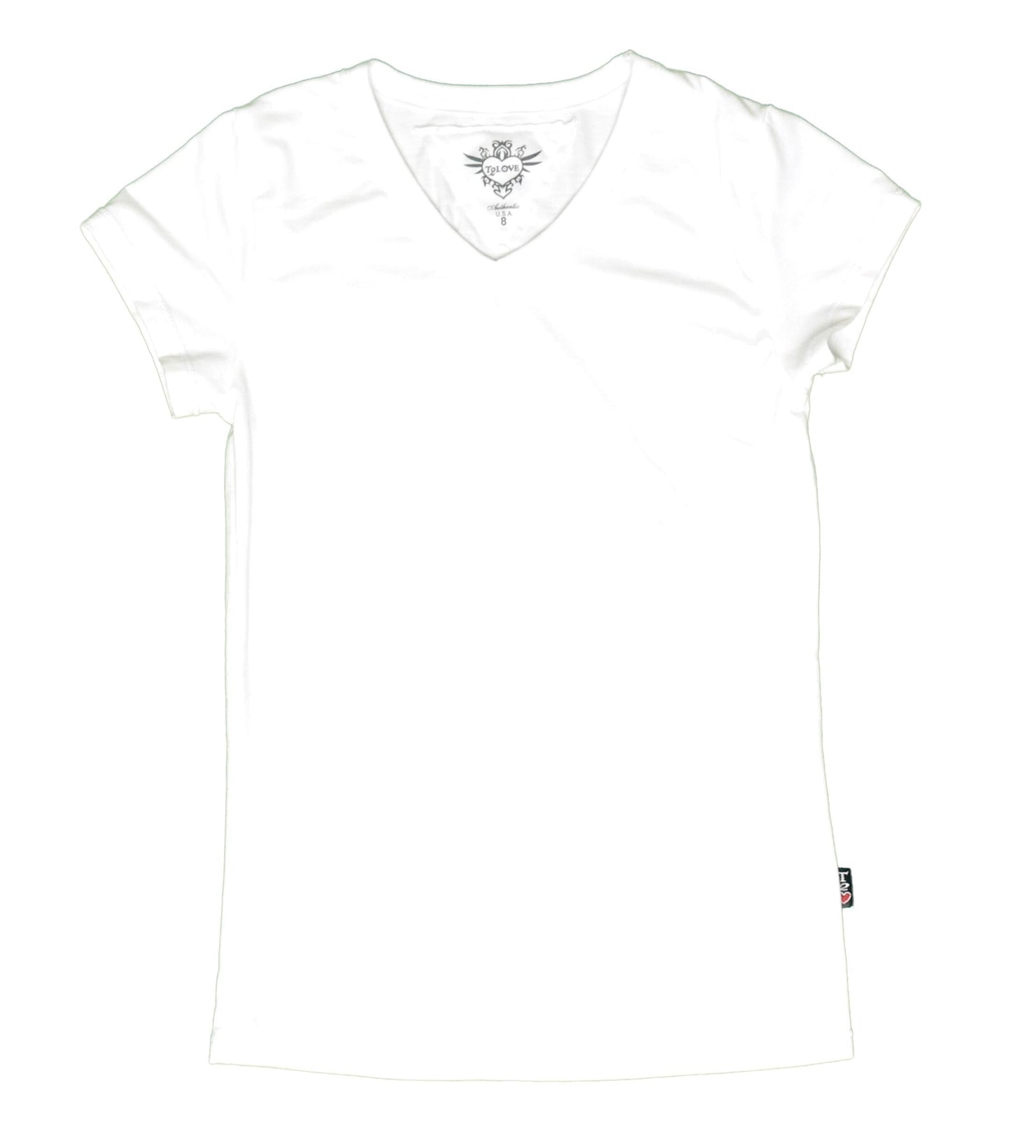 Heather Classic Cap Sleeve V-Neck Tee