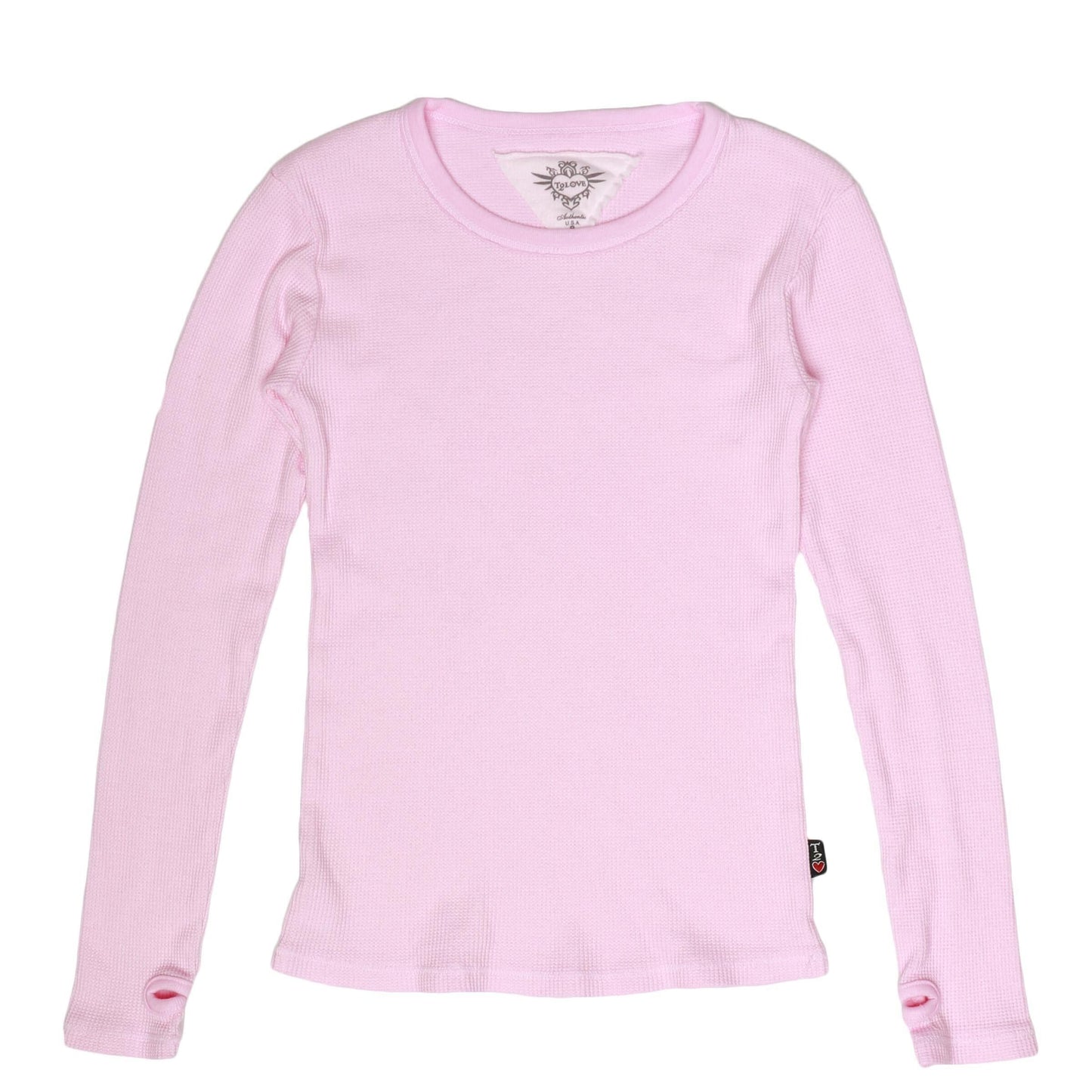 Classic Long-Sleeved Thermal Shirt with Thumbholes