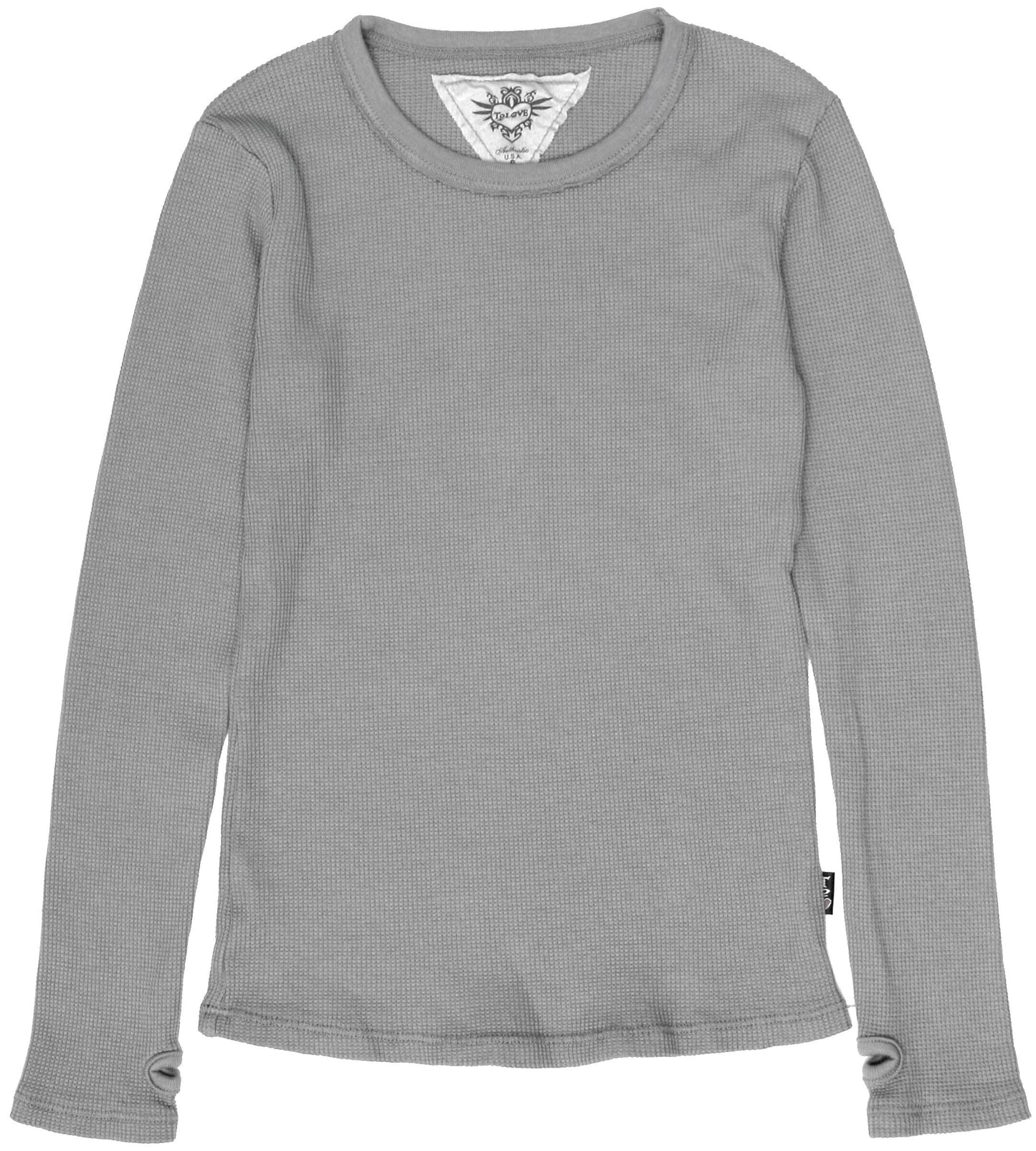 Classic Long-Sleeved Thermal Shirt with Thumbholes