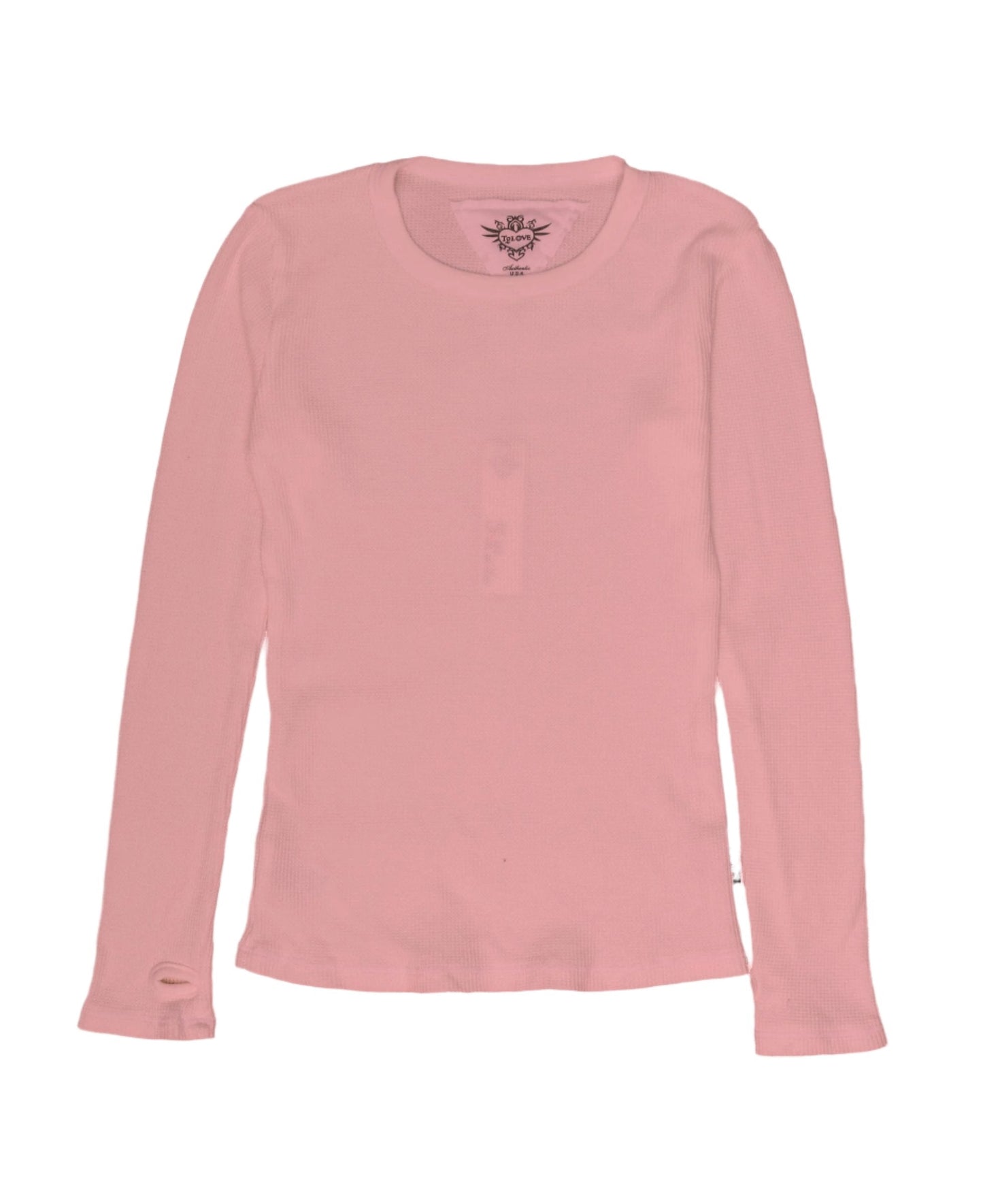 Classic Long-Sleeved Thermal Shirt with Thumbholes