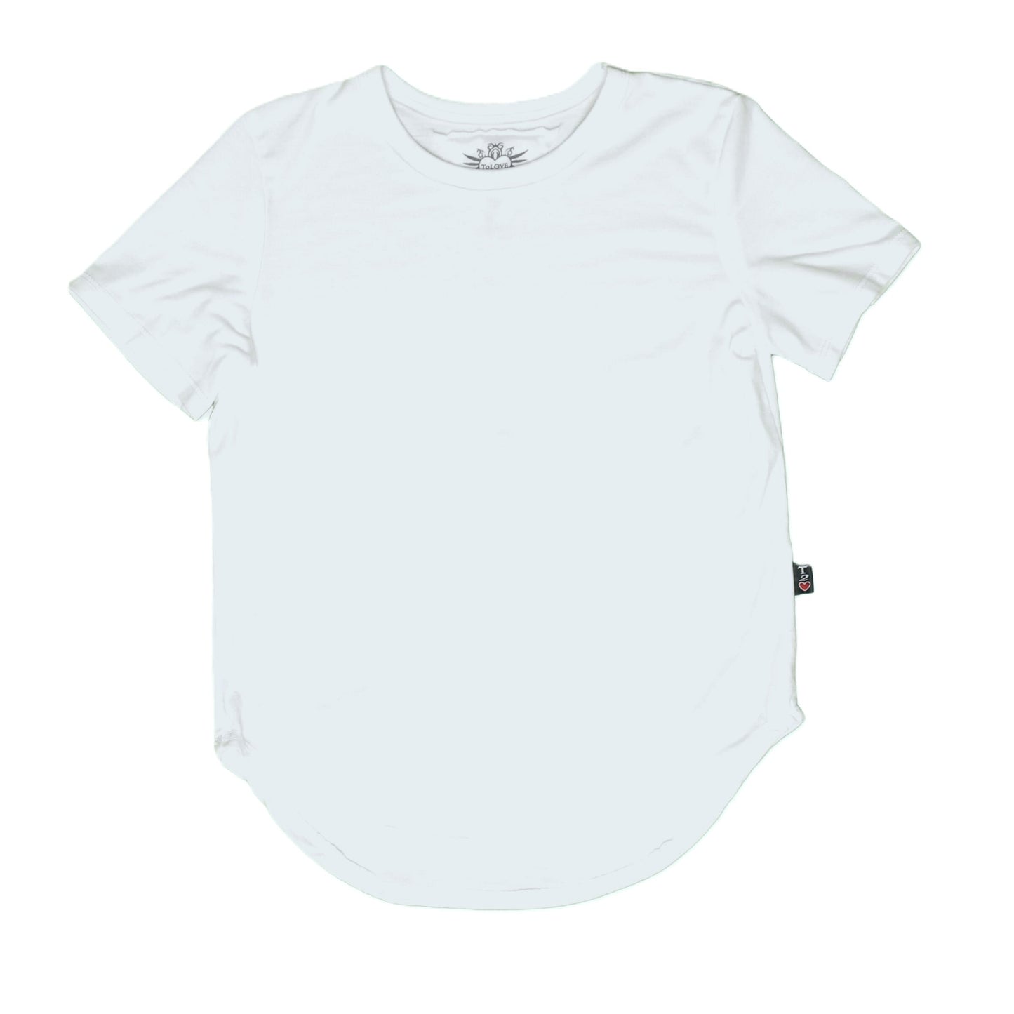 Heather Round-Bottom Tee