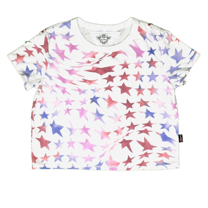 Boxy Top (Psychedelic Stars Pattern)