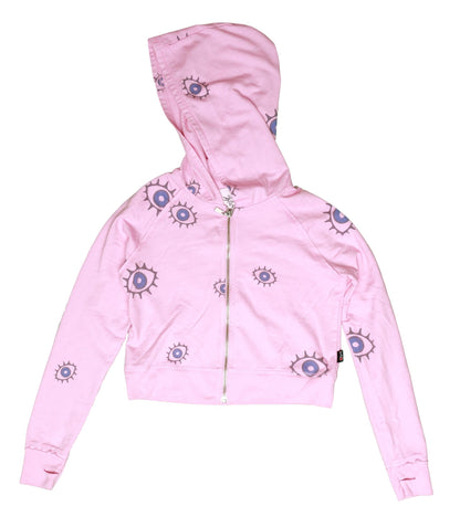 Signature Hooded Jacket with Thumbholes (Evil Eye Pattern)