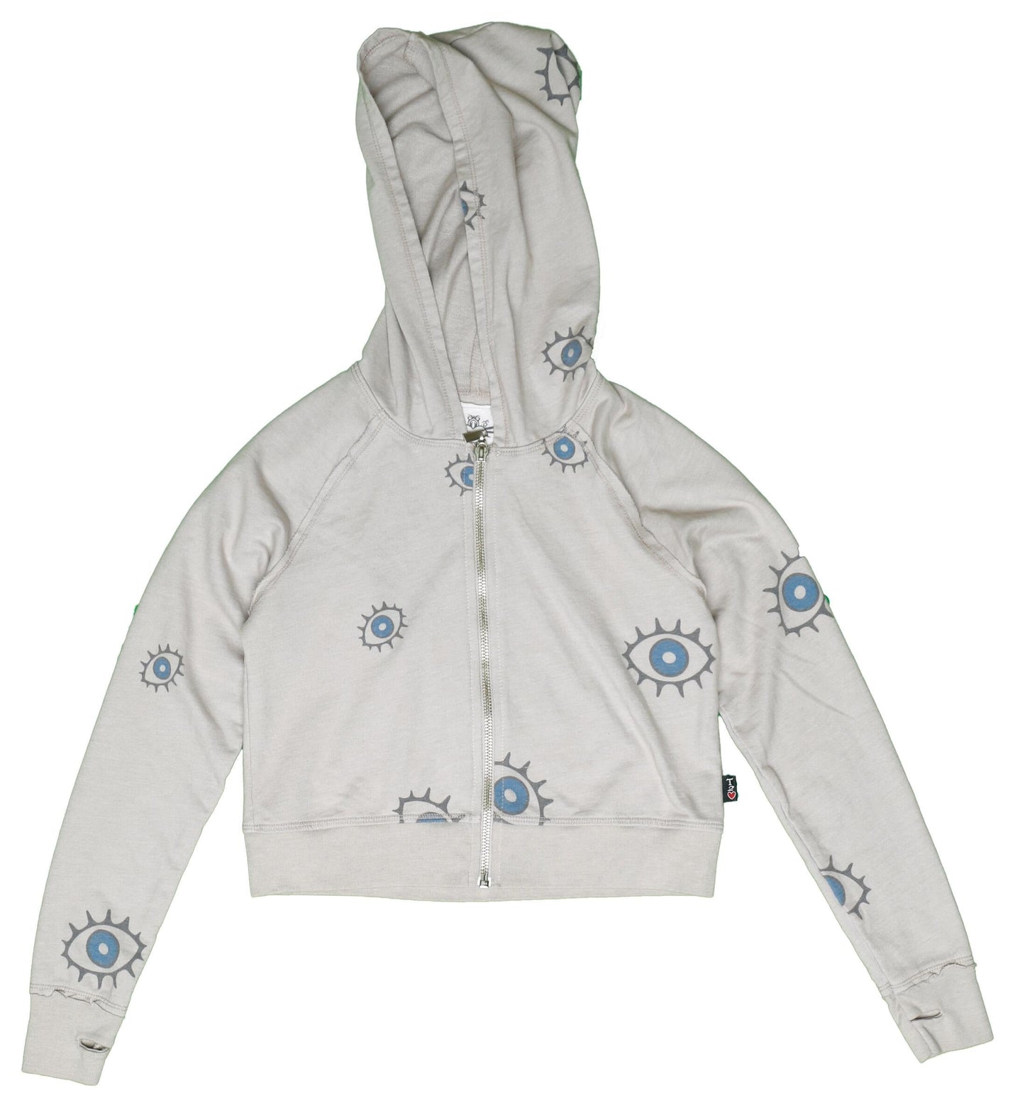 Signature Hooded Jacket with Thumbholes (Evil Eye Pattern)