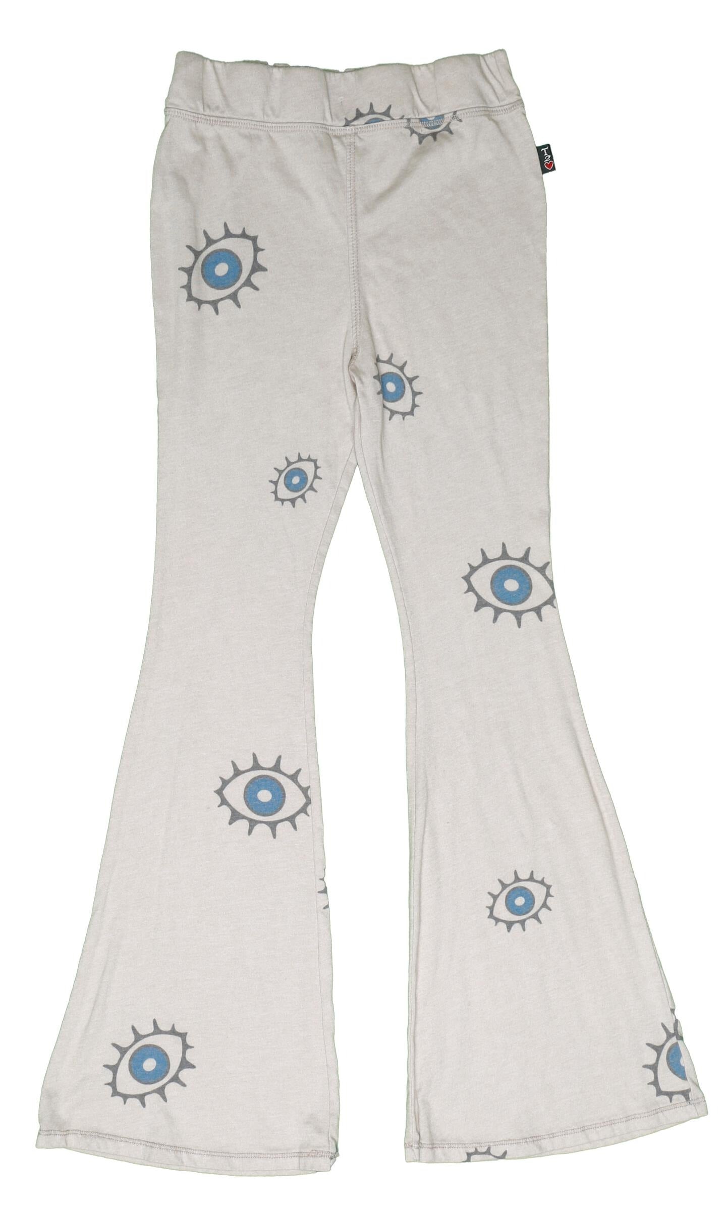 Flare Pants (French Terry Evil Eye Pattern)