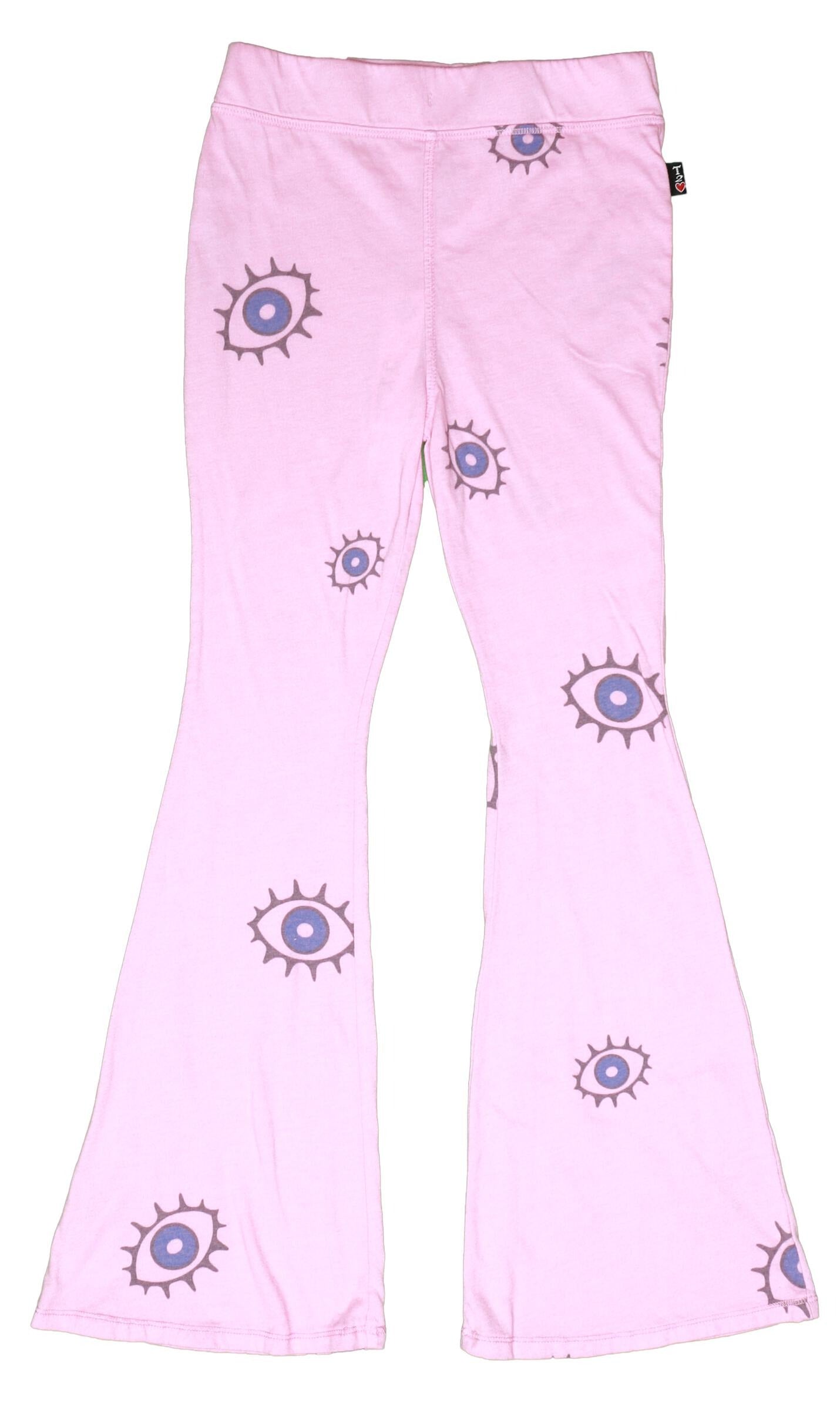 Flare Pants (French Terry Evil Eye Pattern)