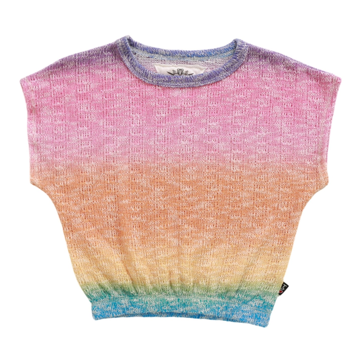 Sleeveless Crochet Top (Multi-Colored Ombre)