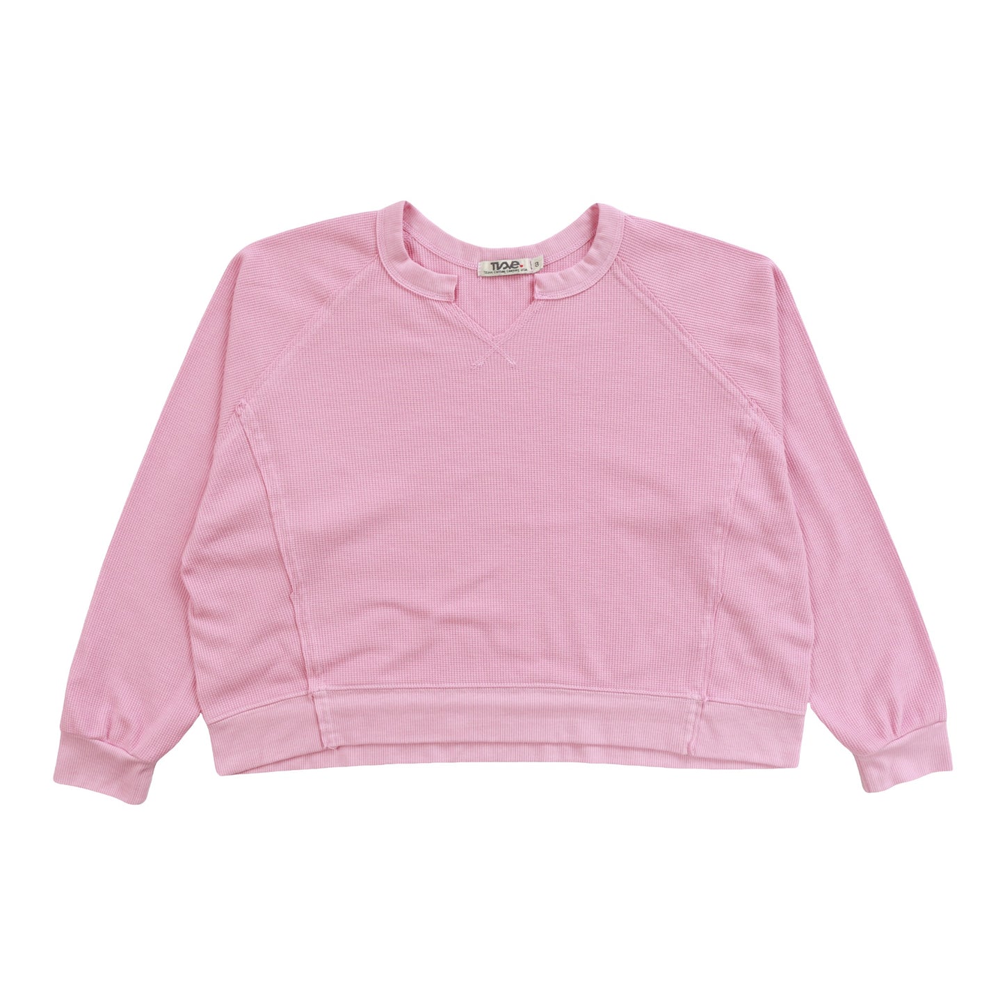 Heather Slit Neck Sweater