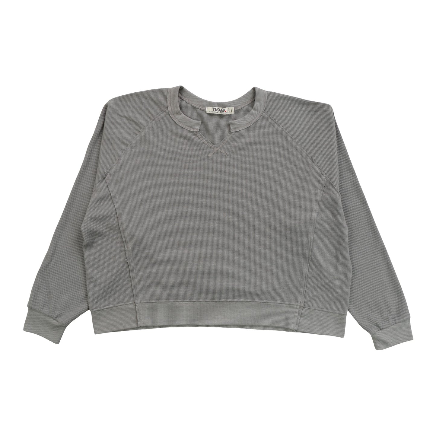 Heather Slit Neck Sweater