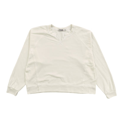 Heather Slit Neck Sweater