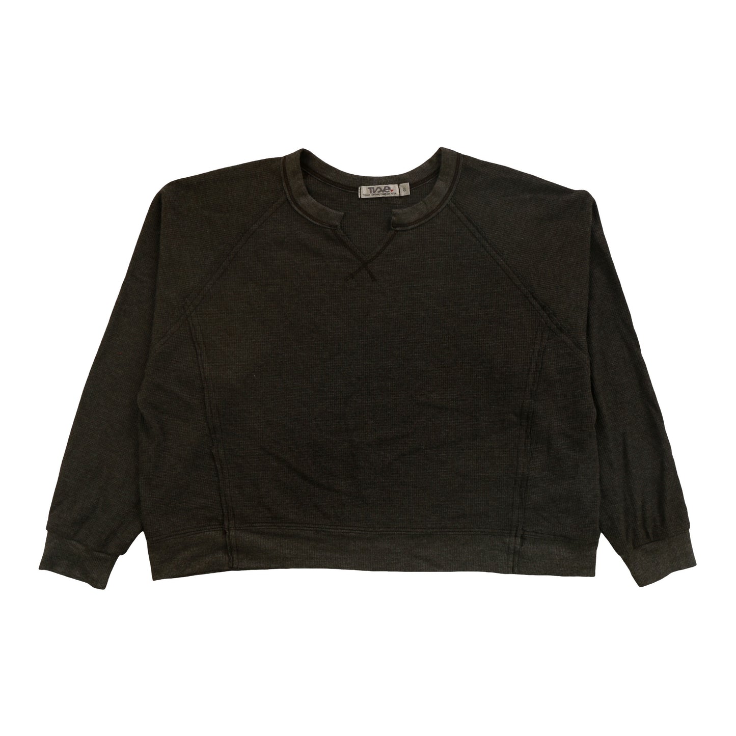 Heather Slit Neck Sweater
