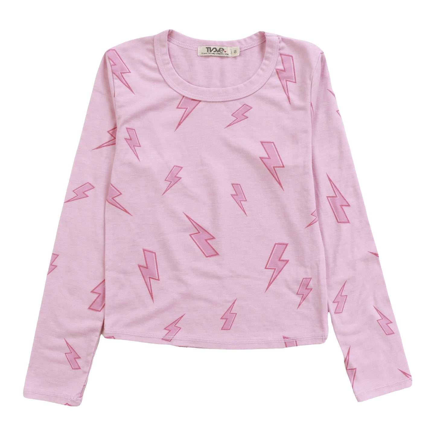 Heather Signature Long-Sleeved Shirt (Pink Bolt Pattern)