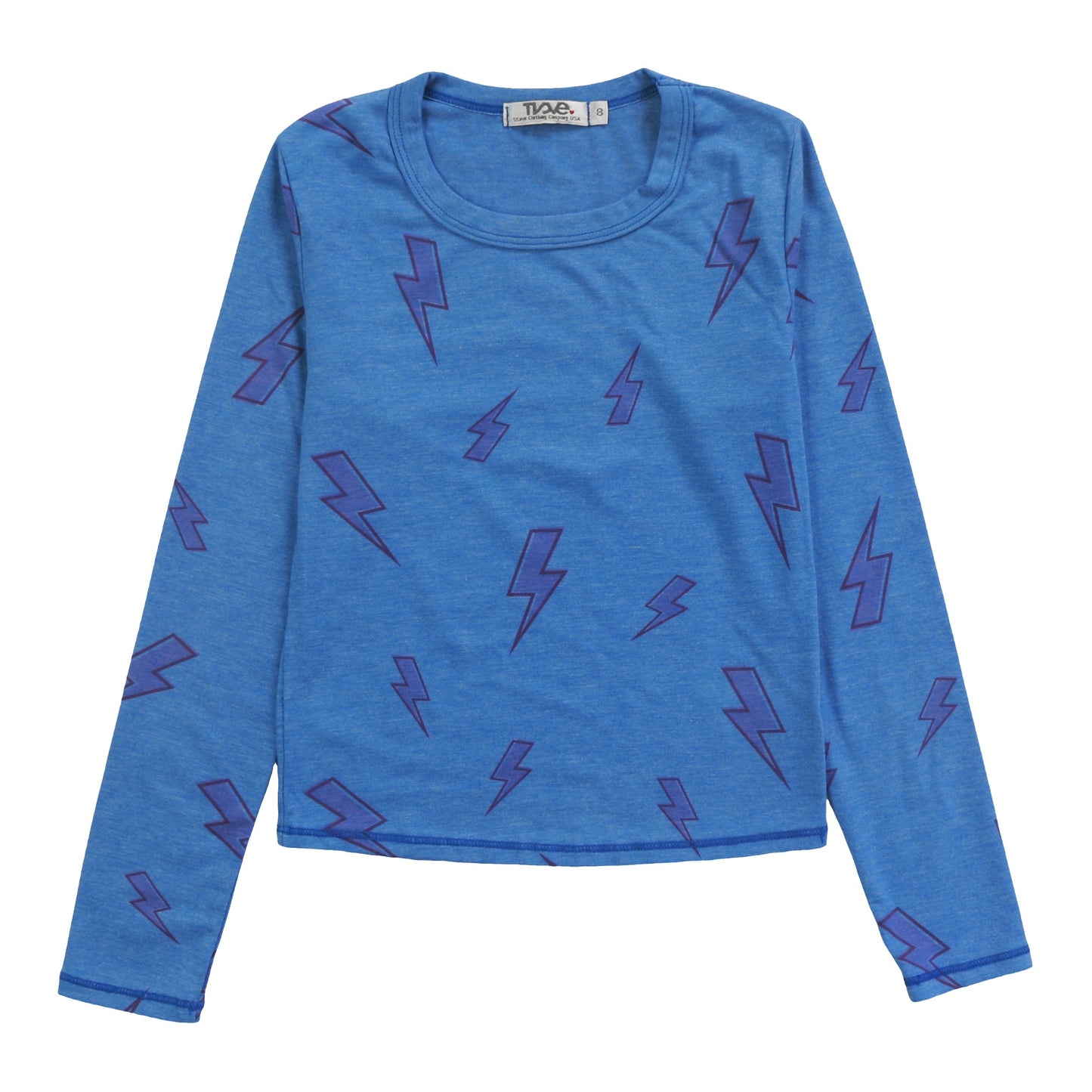 Heather Signature Long-Sleeved Shirt (Pink Bolt Pattern)