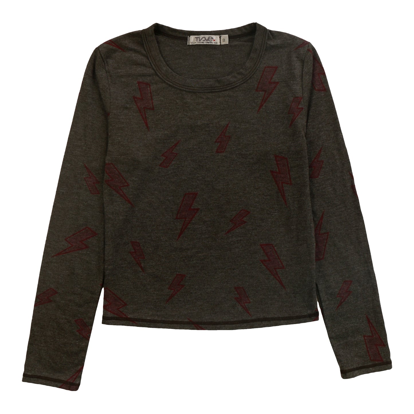 Heather Signature Long-Sleeved Shirt (Pink Bolt Pattern)