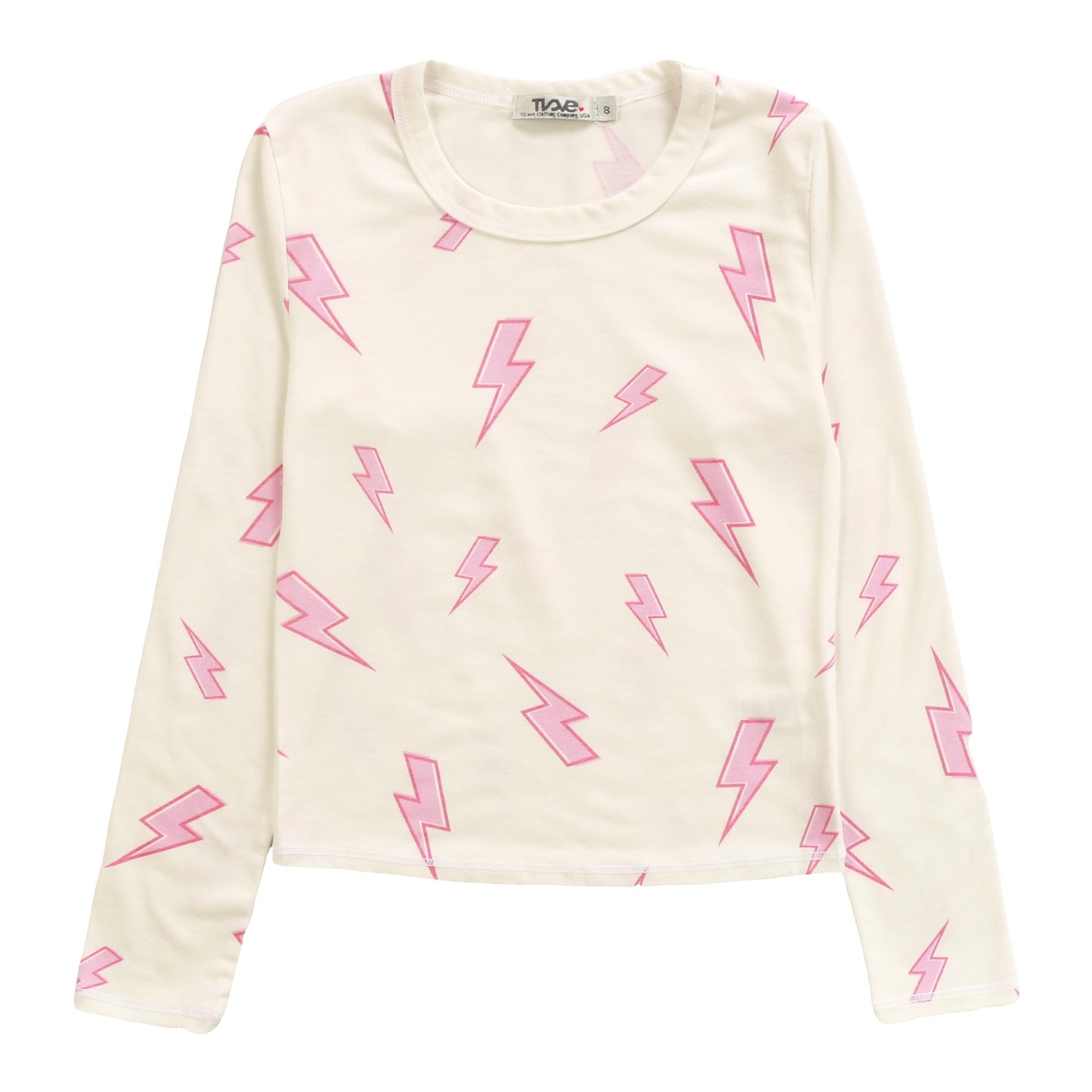 Heather Signature Long-Sleeved Shirt (Pink Bolt Pattern)