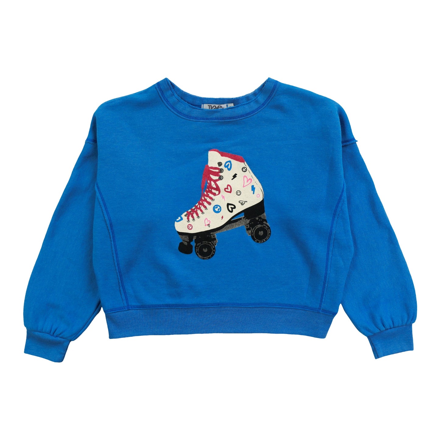 Heather Dolman Sweater Top (Roller Skate Print)