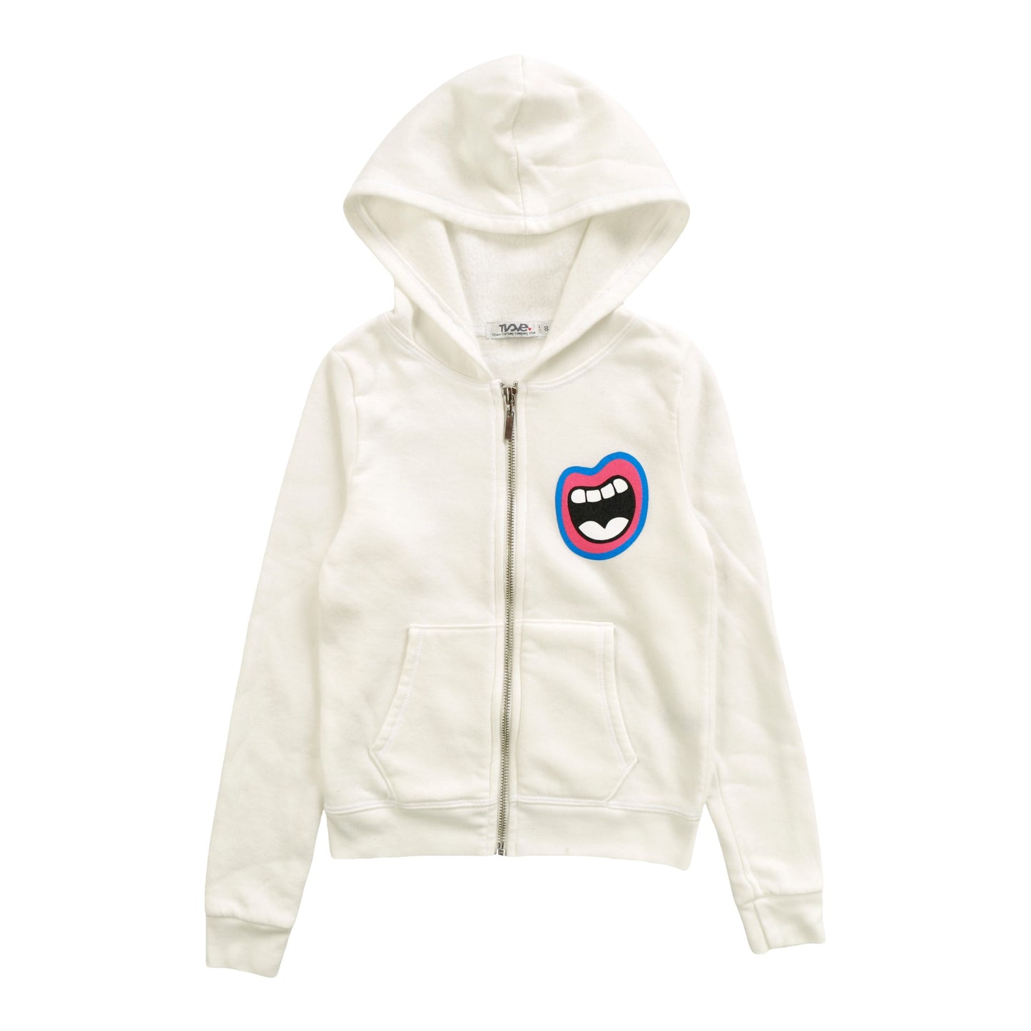 Heather Hooded Jacket (Lips Print)