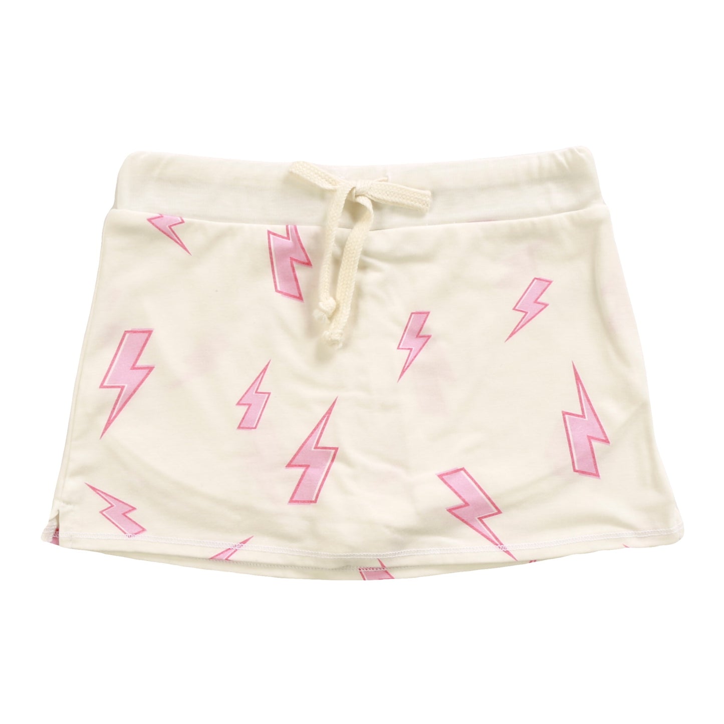 Heather Mini Skirt Shorts (Pink Bolt Pattern)