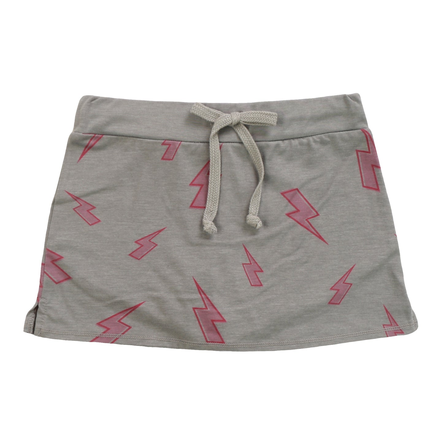 Heather Mini Skirt Shorts (Pink Bolt Pattern)
