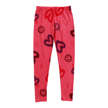 Heather Leggings (Heart, Happy Face, Bolt Pattern)