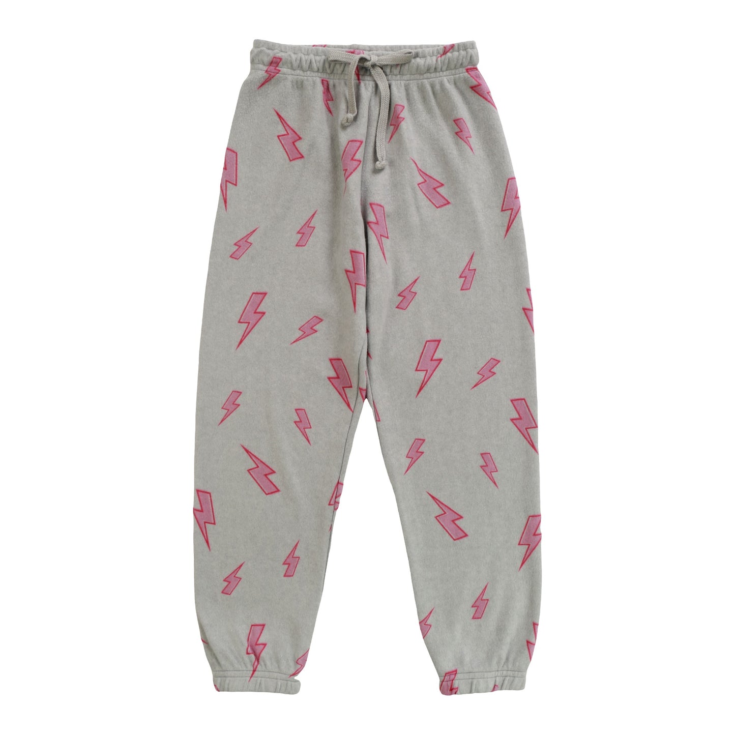 Athletic Pants (Reversed-Fabric Pink Bolt Pattern)