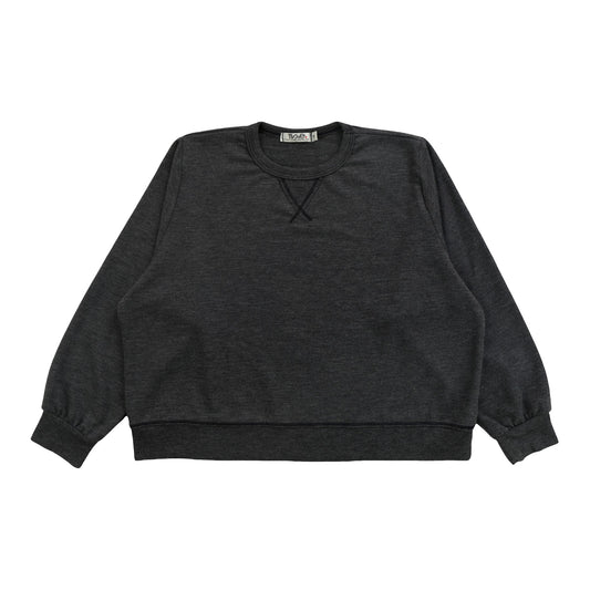 V-Insert Oversized Crew Sweatshirt
