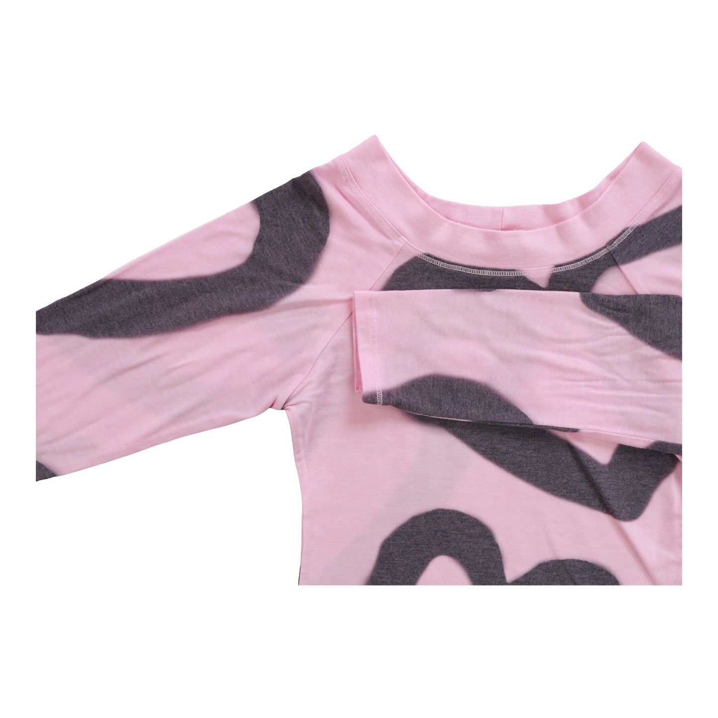 Boat-Neck Top (Large Heart Outlines Pattern)