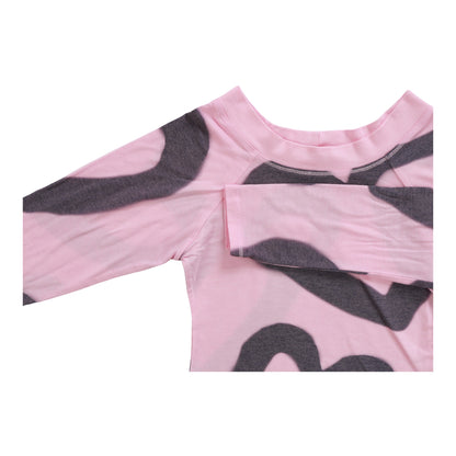 Boat-Neck Top (Large Heart Outlines Pattern)