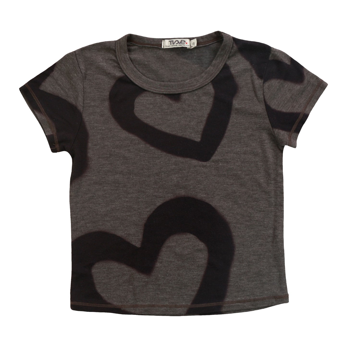 Heather Signature Cap Sleeve Tee (Large Heart Outlines Pattern)