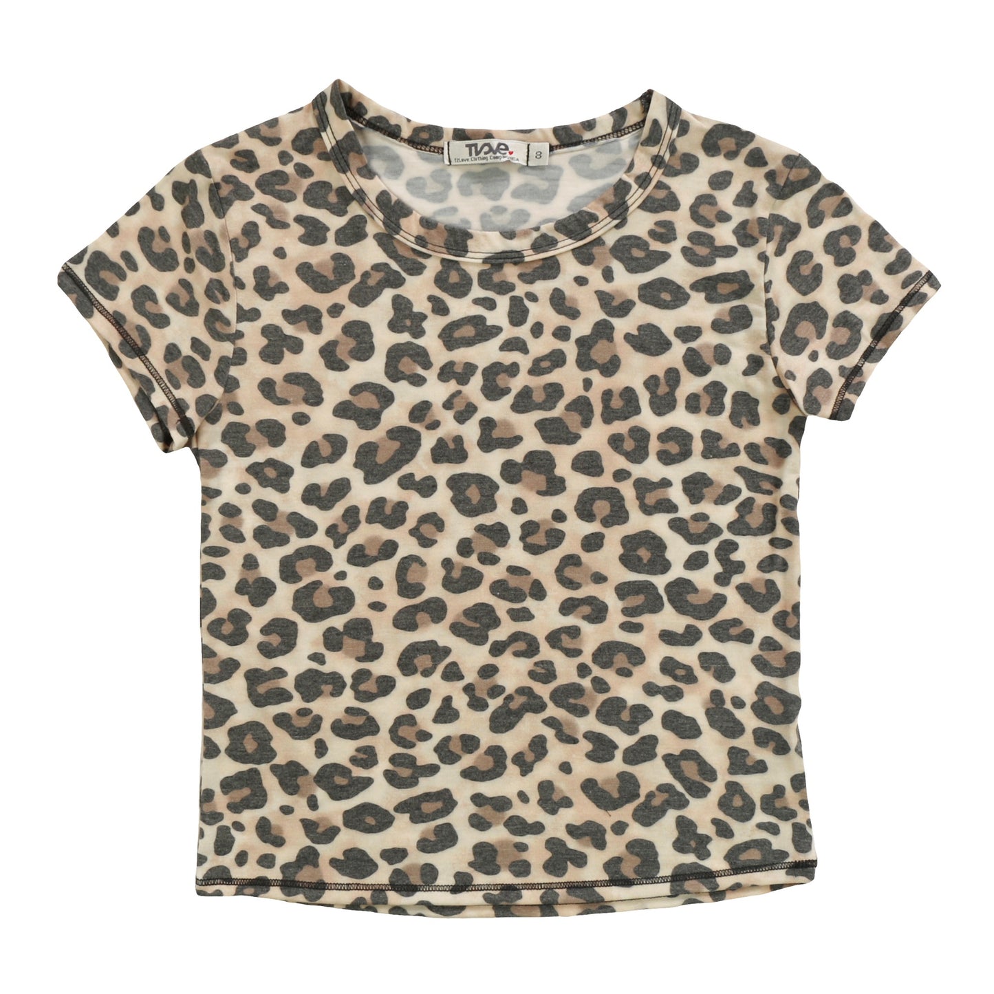 Signature Cap Sleeve Tee (Leopard Pattern)