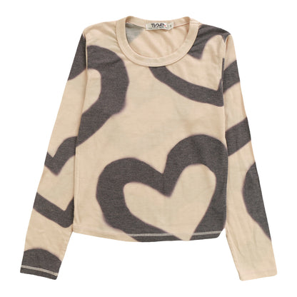 Heather Signature Long-Sleeved Shirt (Large Heart Outlines Pattern)