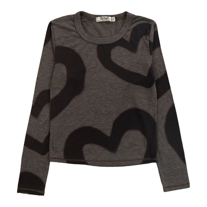 Heather Signature Long-Sleeved Shirt (Large Heart Outlines Pattern)