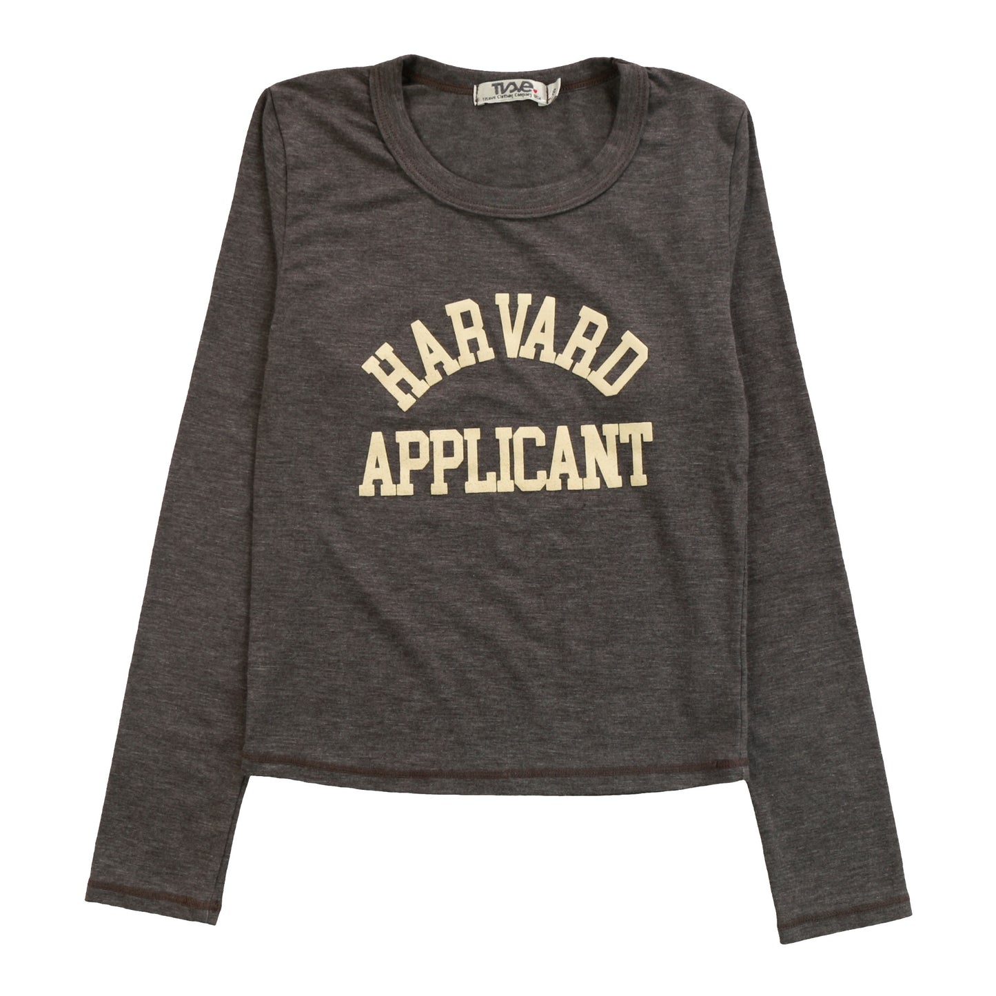 Heather Signature Long-Sleeved Shirt ("HARVARD APPLICANT")