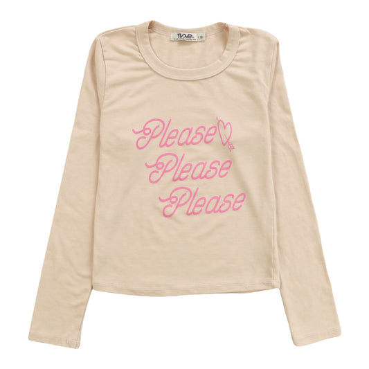 Heather Signature Long-Sleeved Shirt ("Please Please Please")